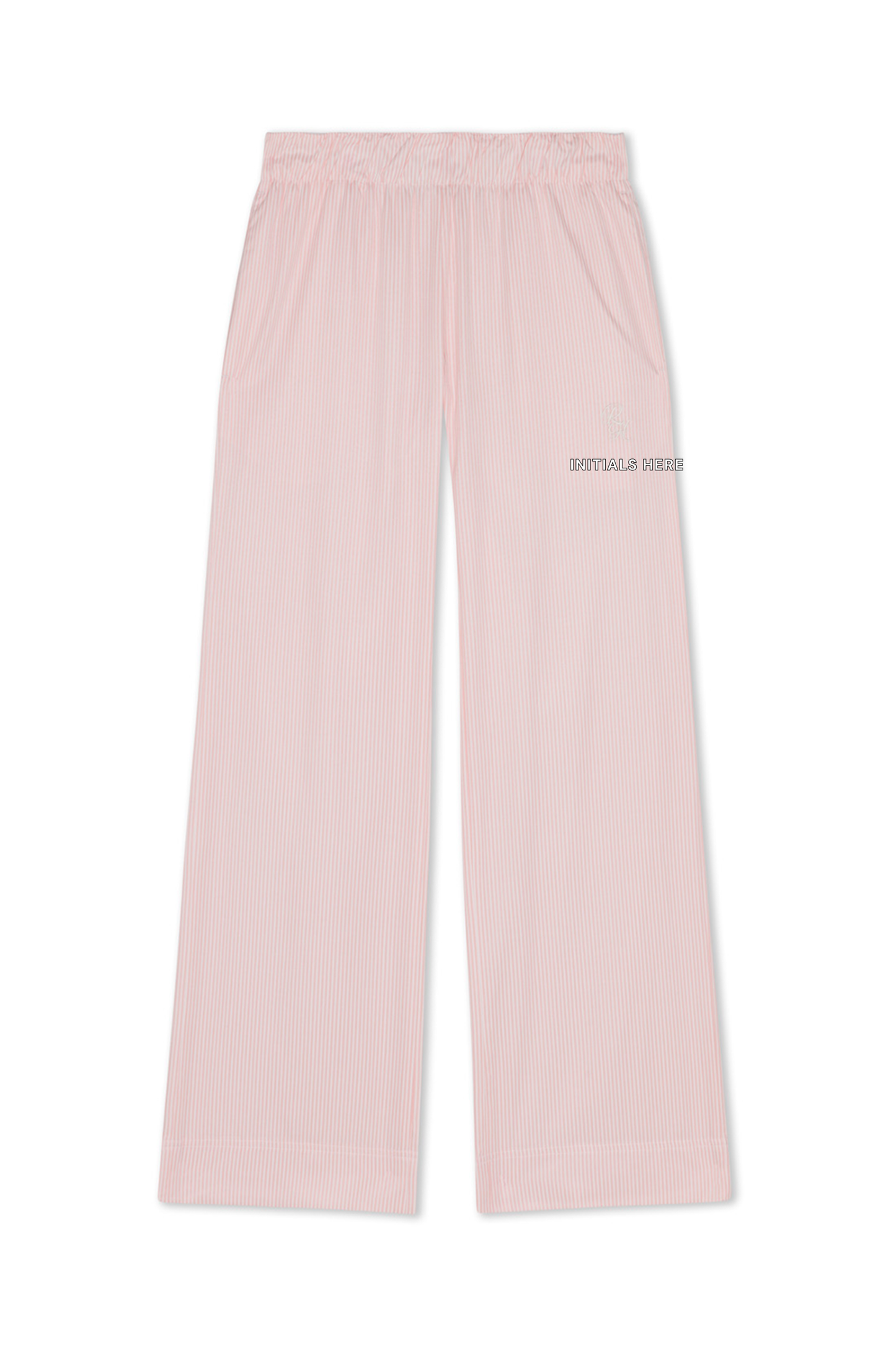 Harrison Boxer Stripe Pant in Pink With Personalization