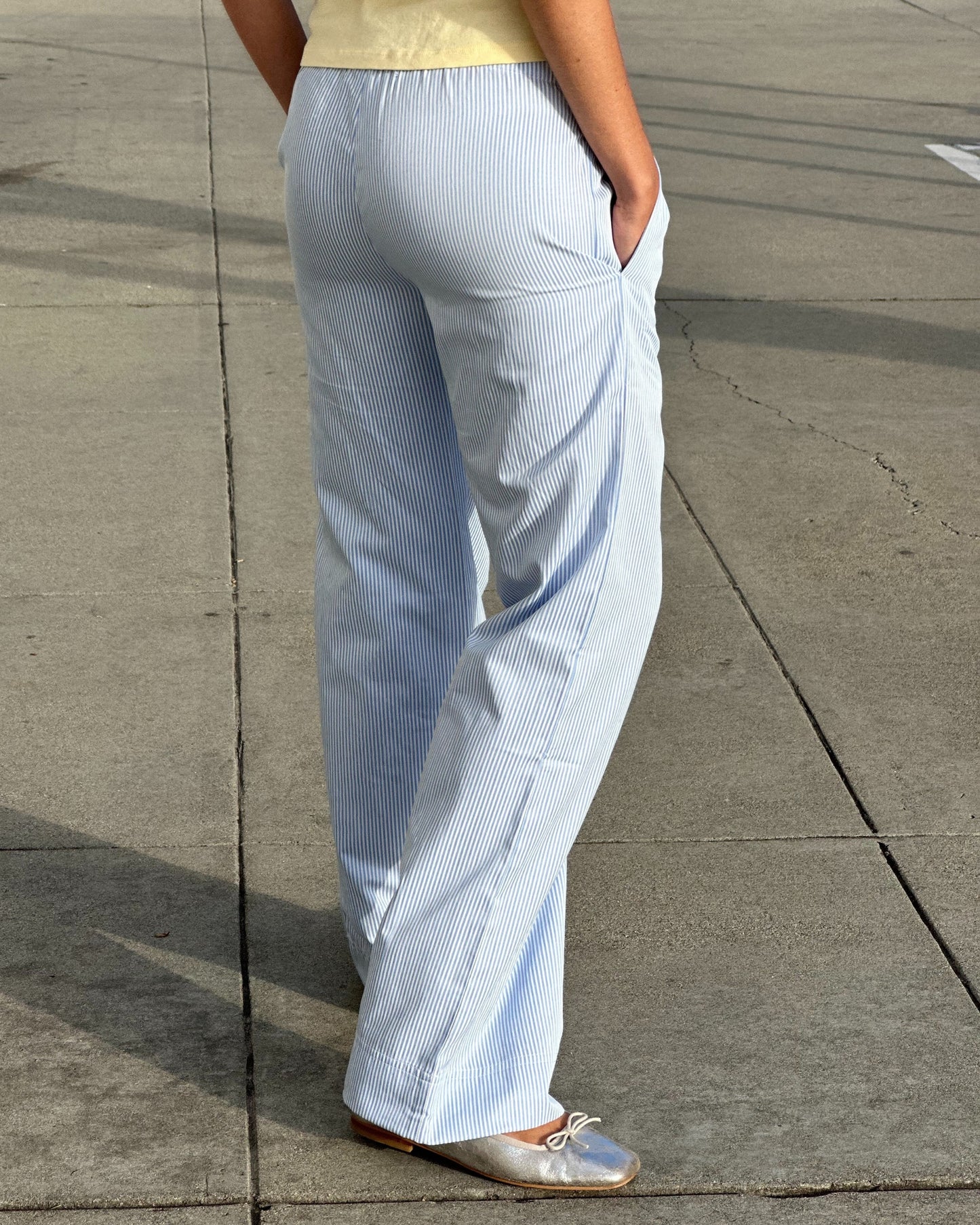 Harrison Boxer Stripe Pant in Blue
