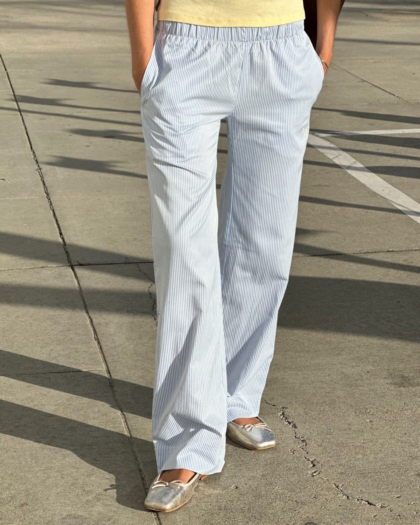 Harrison Boxer Stripe Pant in Blue