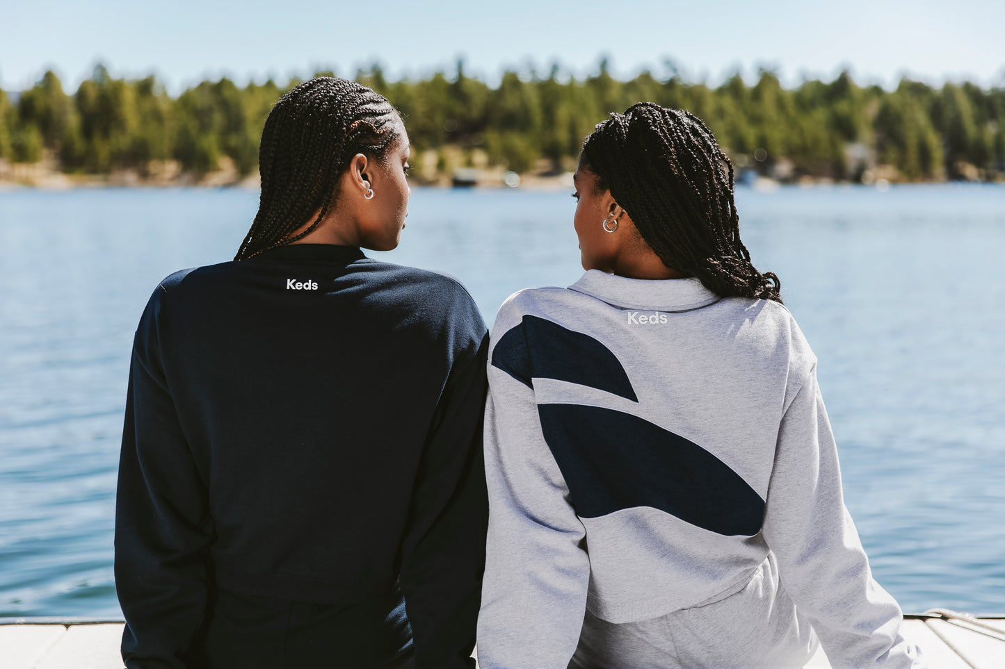 Recreational Habits x Keds Cropped Polo Pullover in Grey