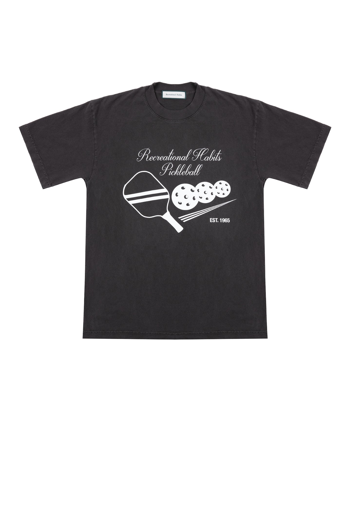 Vintage Pickleball Tee in Black