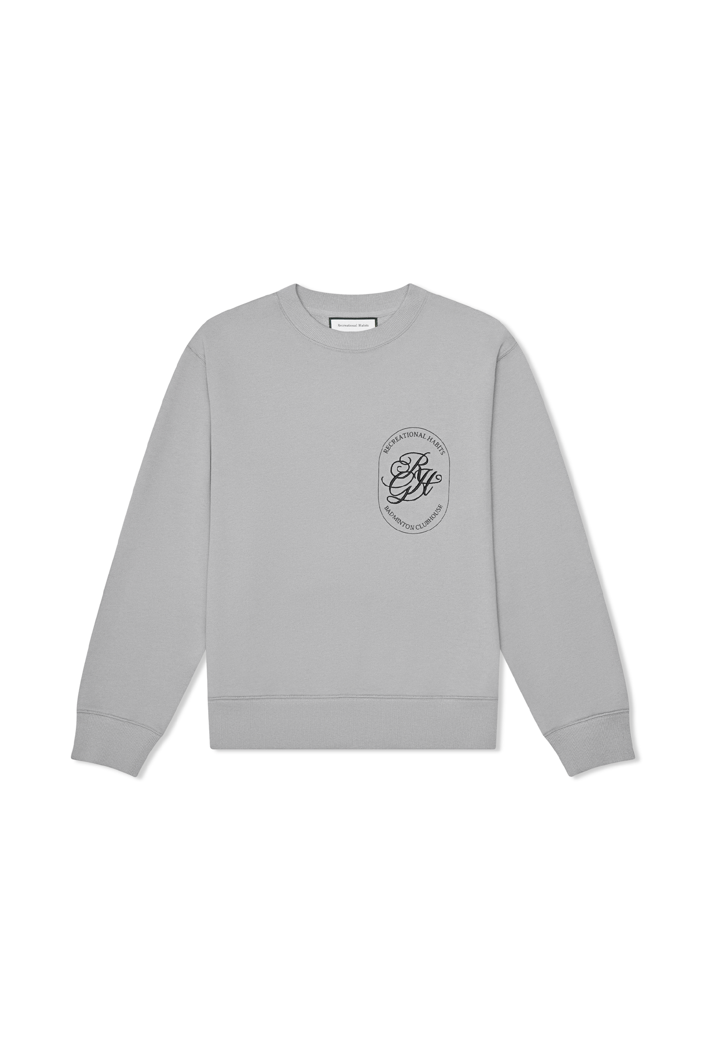 Cornell Crewneck in Grey with Clubhouse Graphic