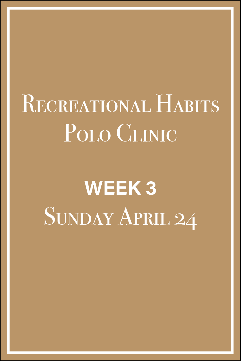 RH Polo Clinic - Weekend 3: April 24