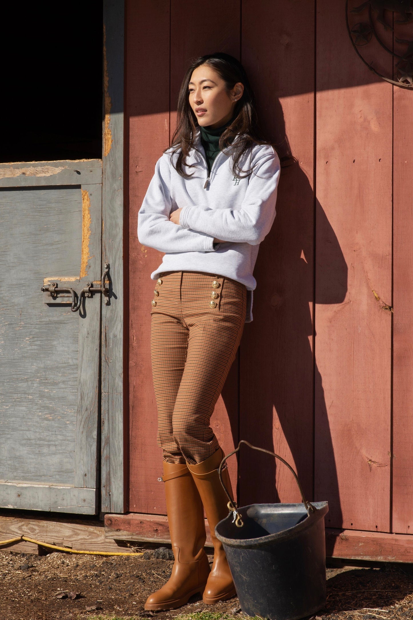 Heather Grey Field Quarter Zip