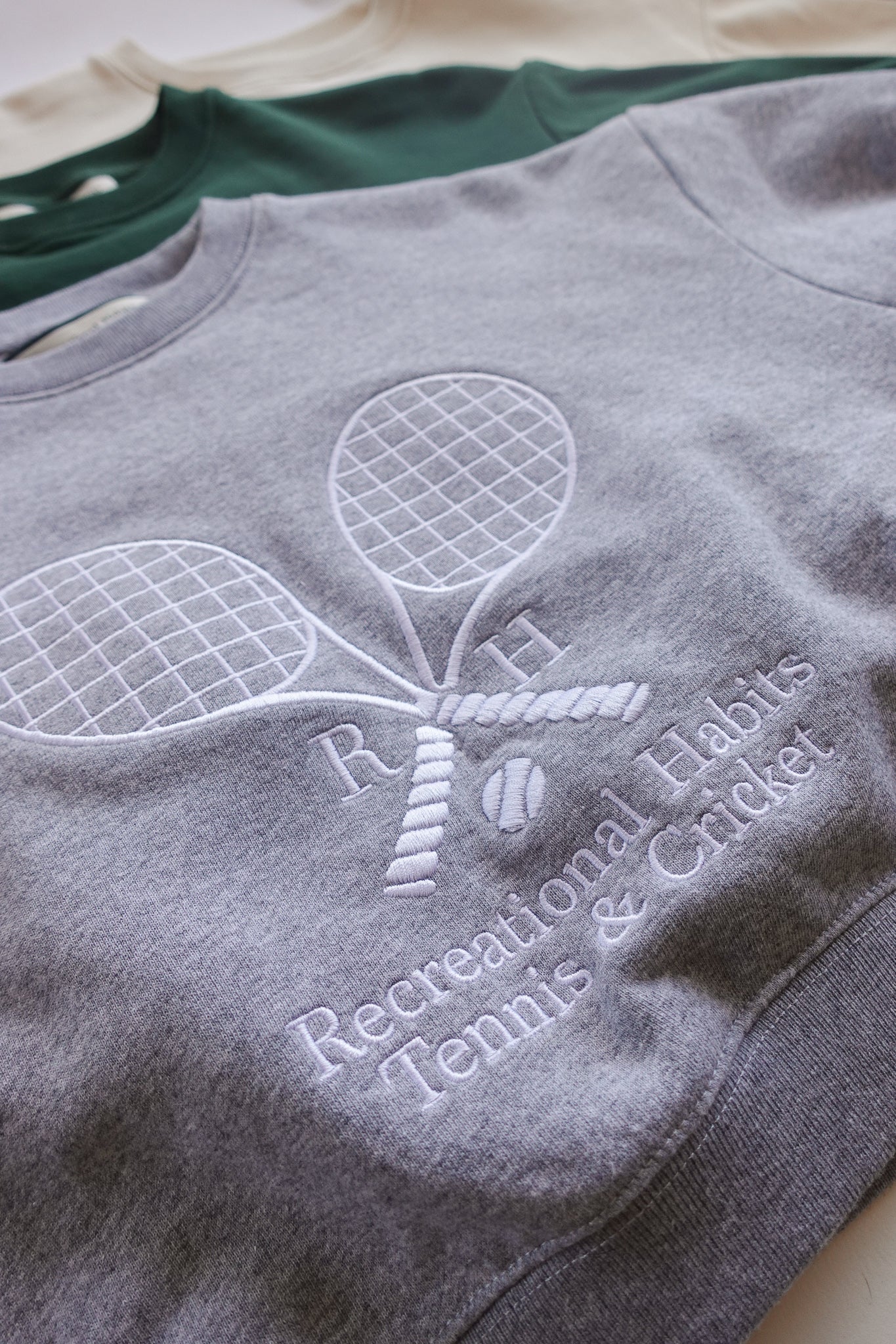 Williams Cropped Crew In Grey