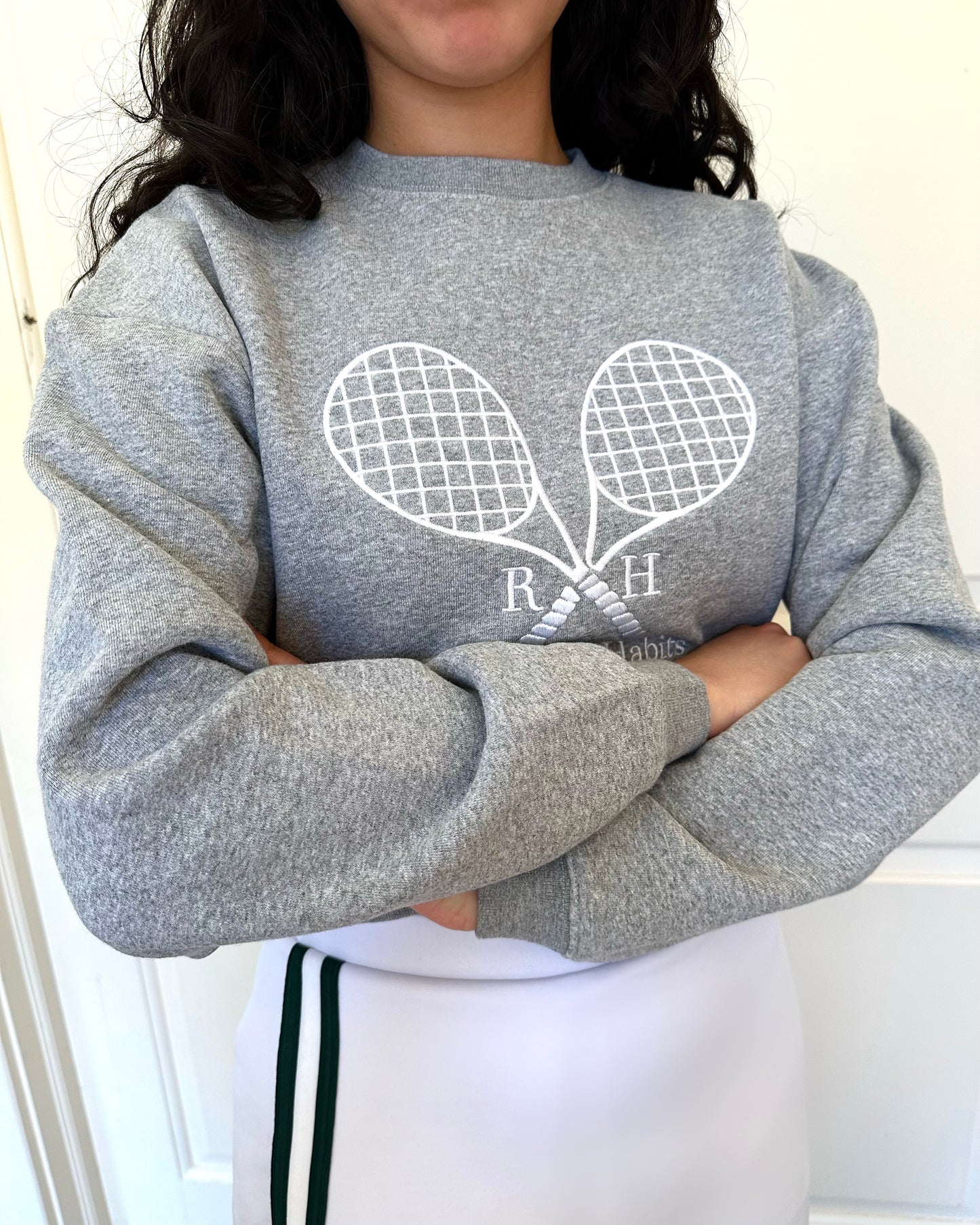 Williams Cropped Crew In Grey
