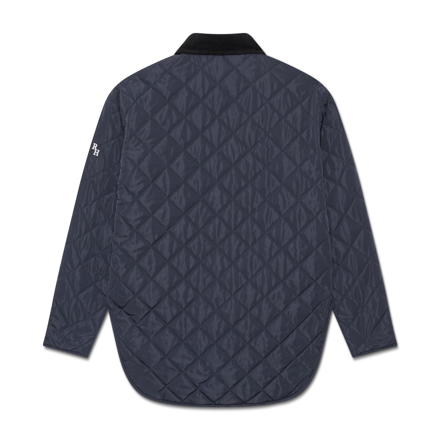 Sammy Diamond Quilted Puffer Coat in Midnight Navy