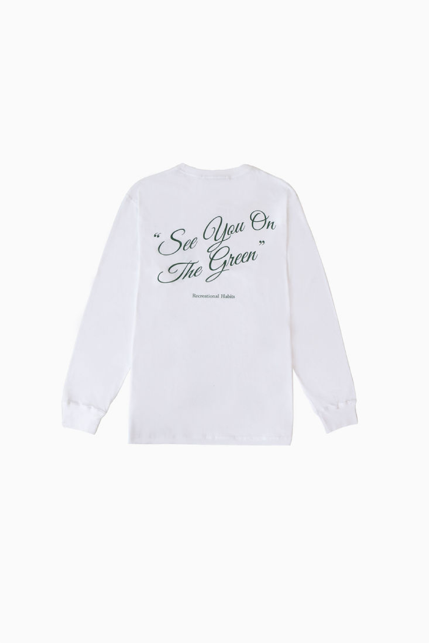 Fairway Unisex Long Sleeve Tee with Shield in White