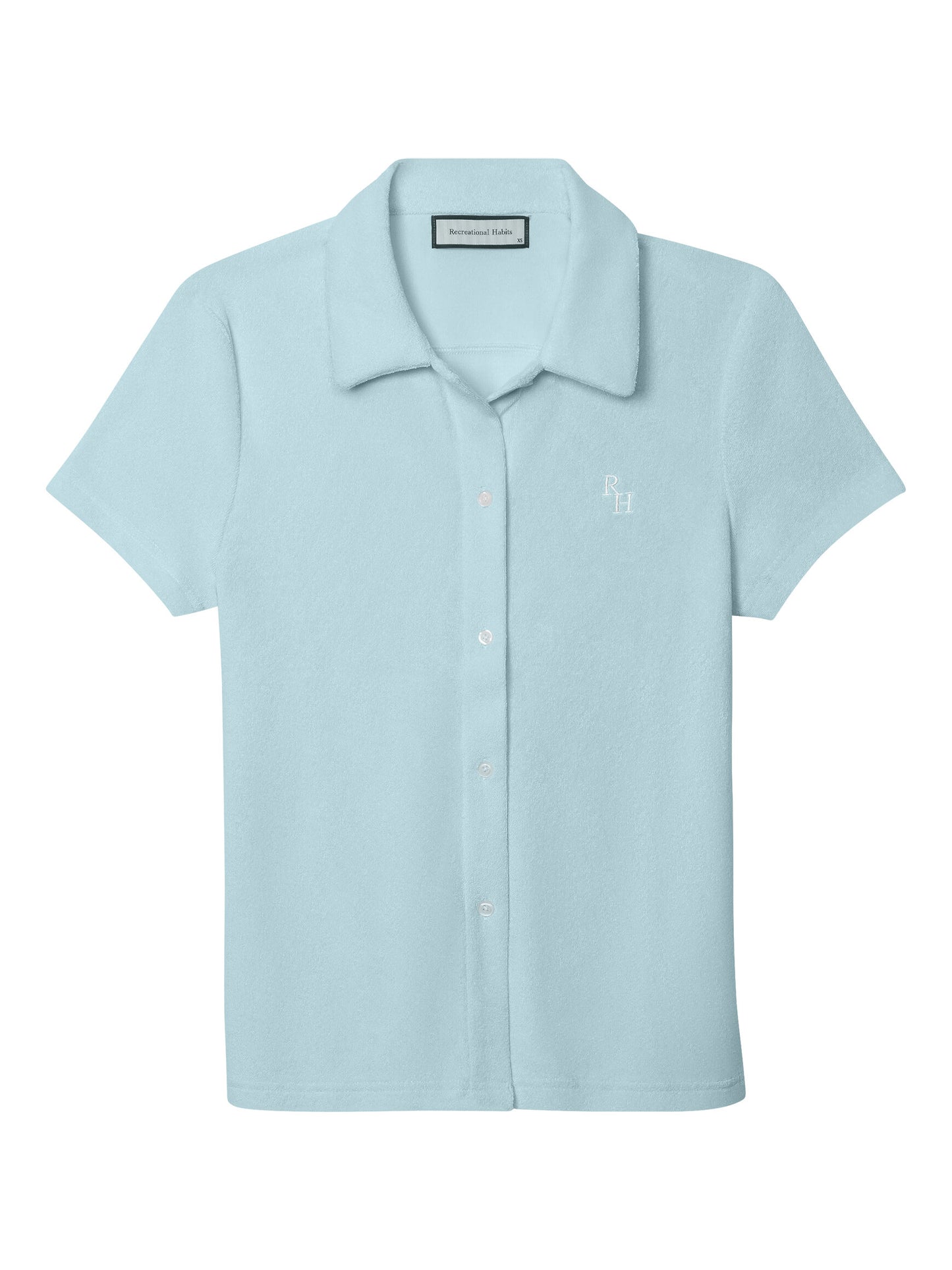 Lina Terry Top in Blue