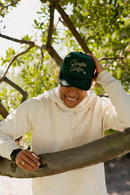 Driver Unisex Hoodie with Wordmark in Cream