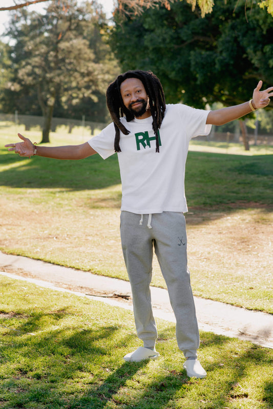 Bogey Short Sleeve Tee with RH Cut Out in White