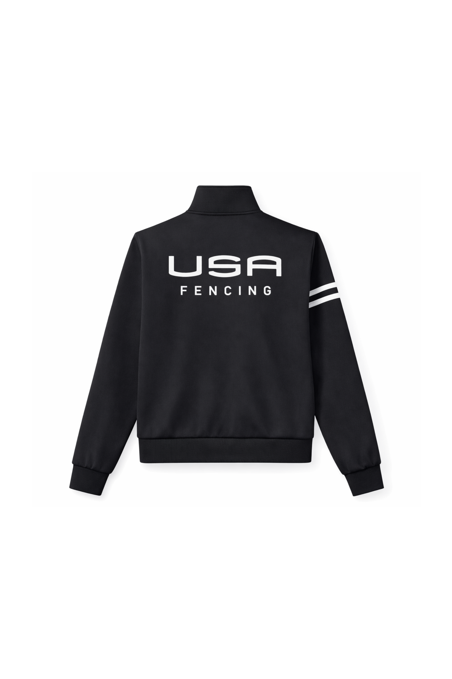 USA Fencing Track Jacket in Black