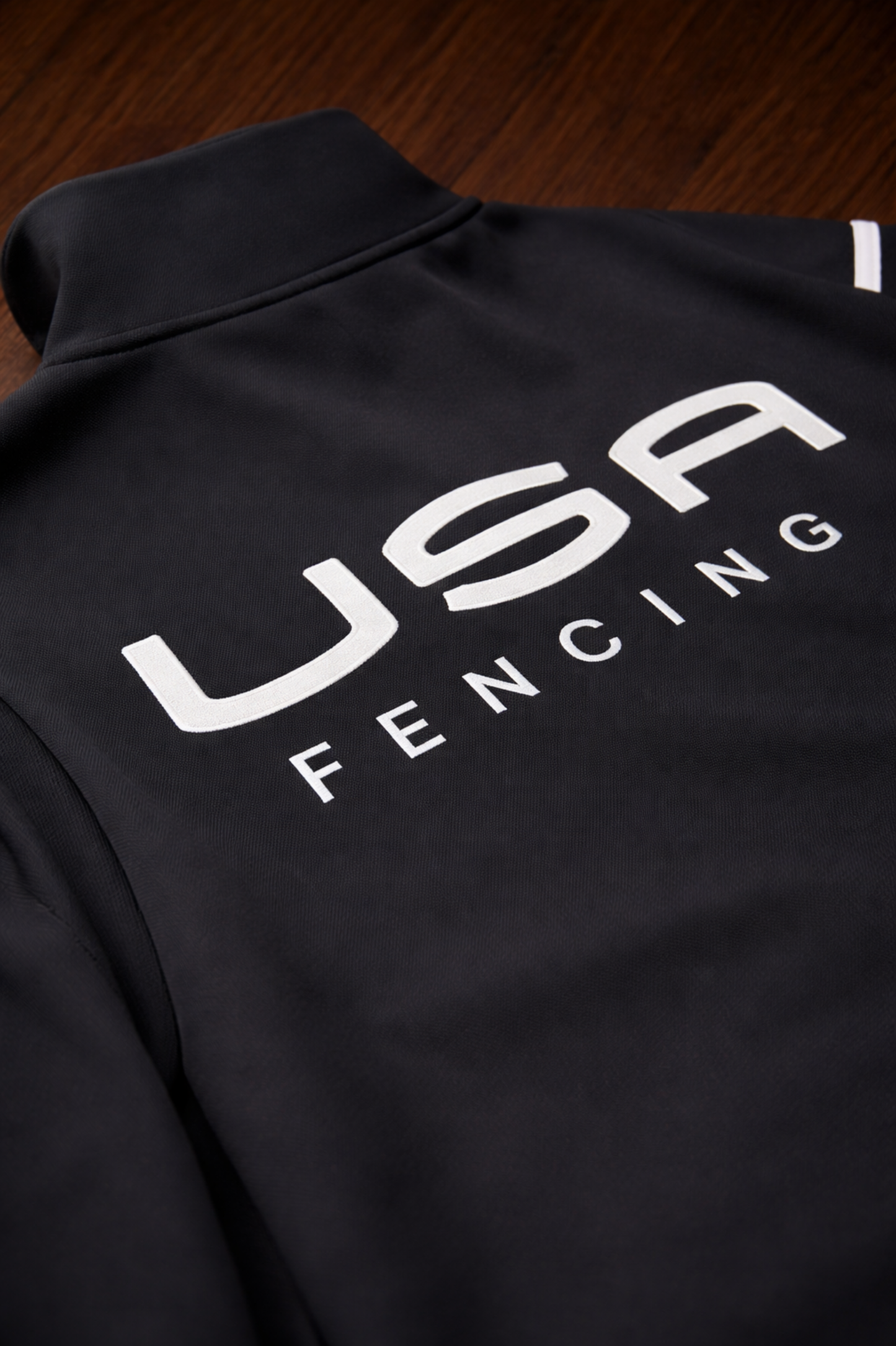 USA Fencing Track Jacket in Black