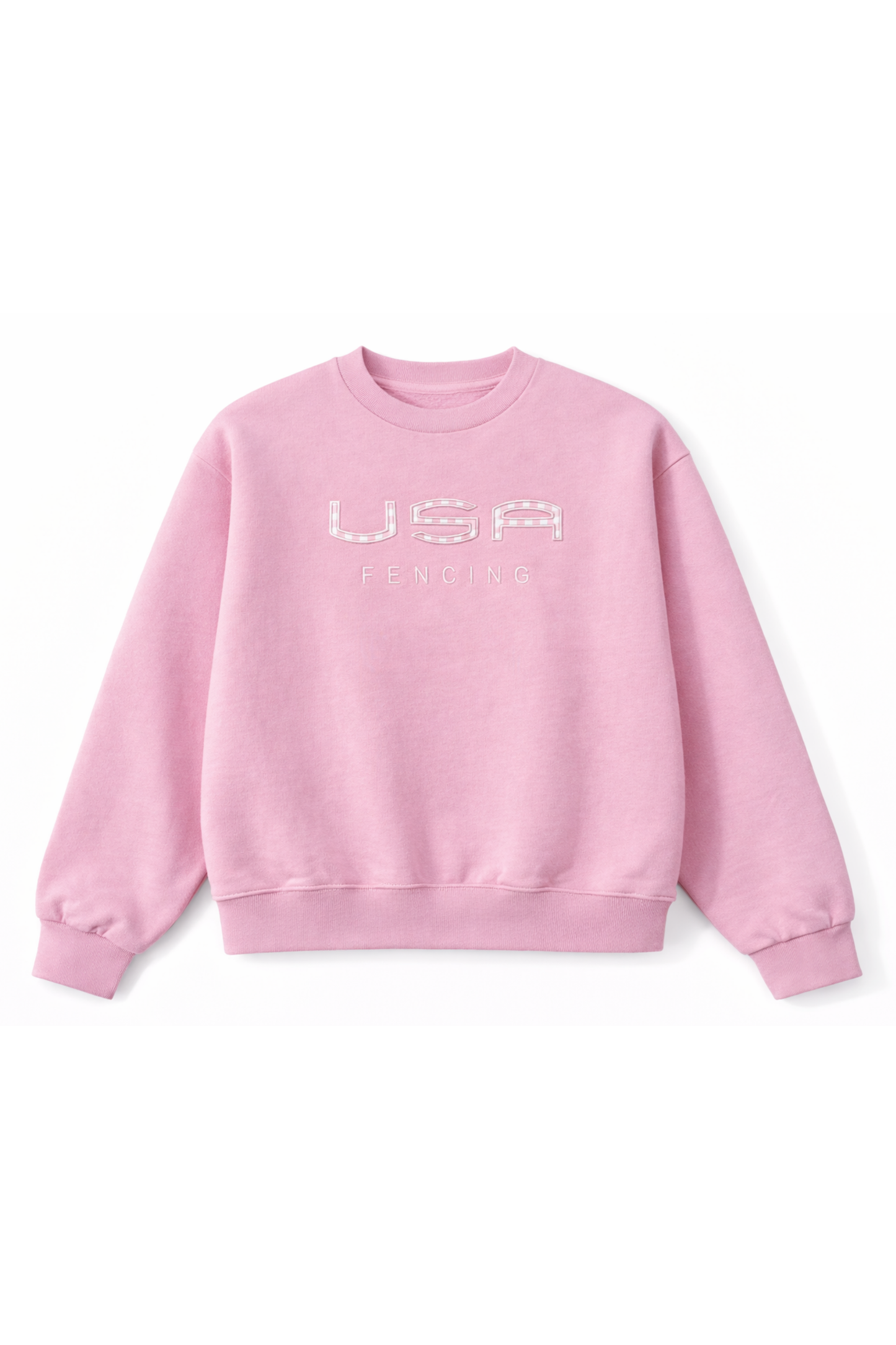 USA Fencing Crewneck in Pink