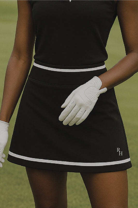 Brooke Golf Skirt in Black