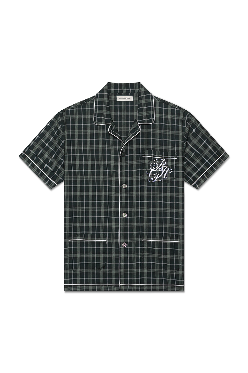 Gatsby PJ Shirt in Green Tartan