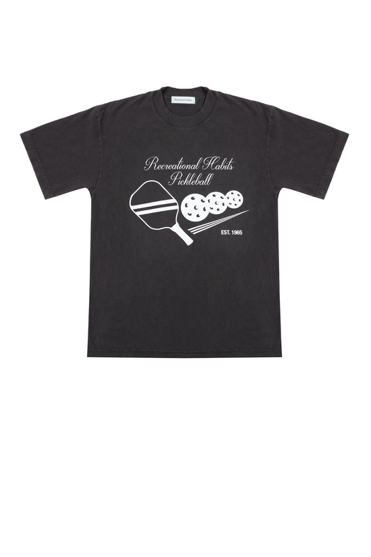 Vintage Pickleball Tee in Black