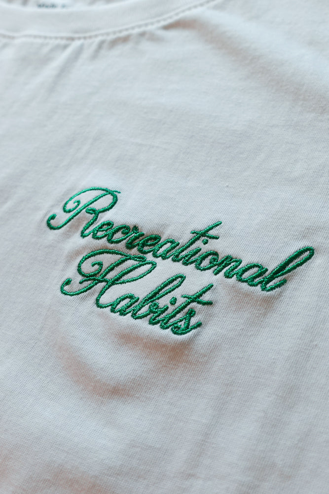 Forever Tee in White with Classic Script