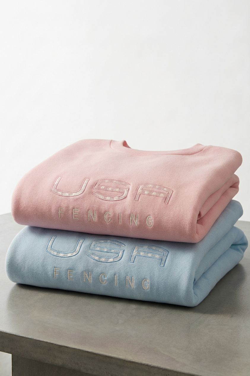 USA Fencing Crewneck in Blue