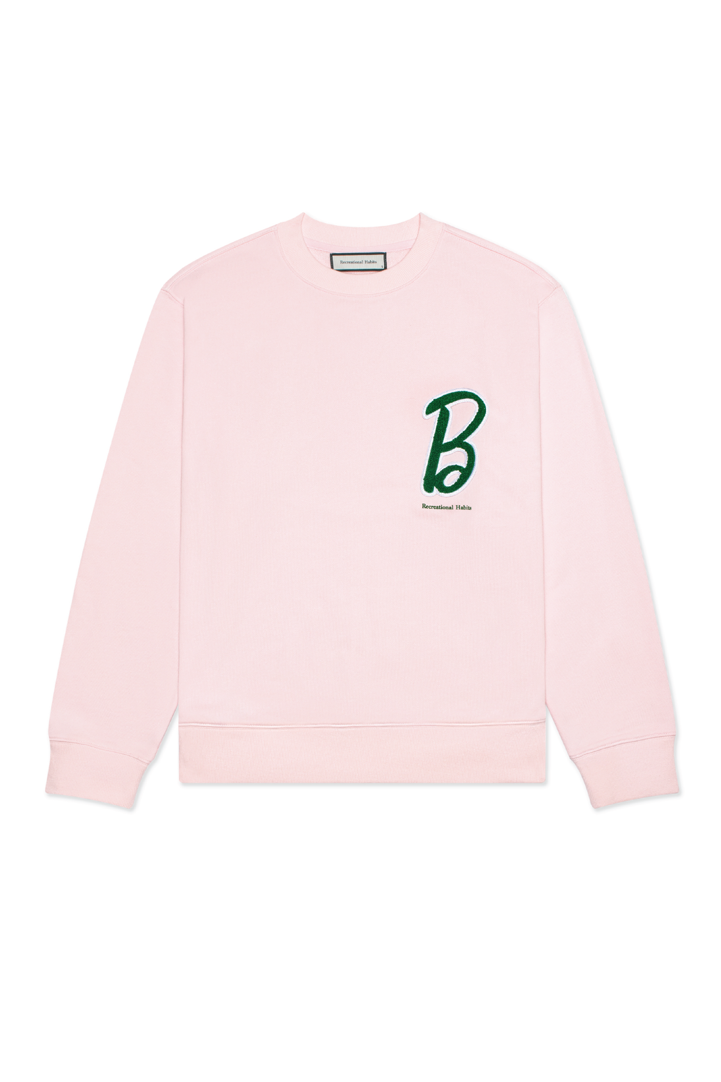 RH x @Barbiestyle™ Chenille Crewneck in Pink French Terry