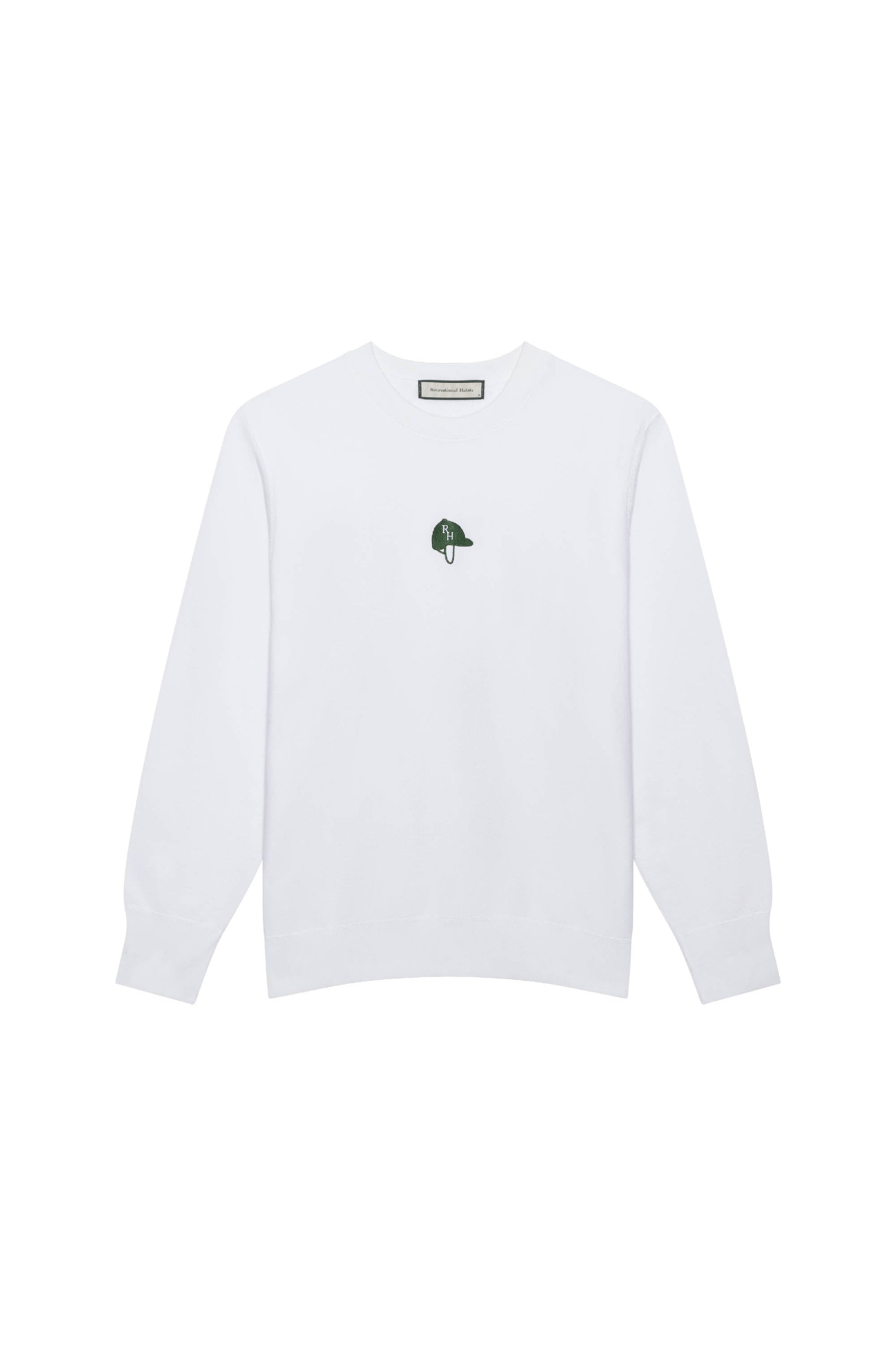 Stewie Unisex Equestrian Crewneck in White – Recreational Habits