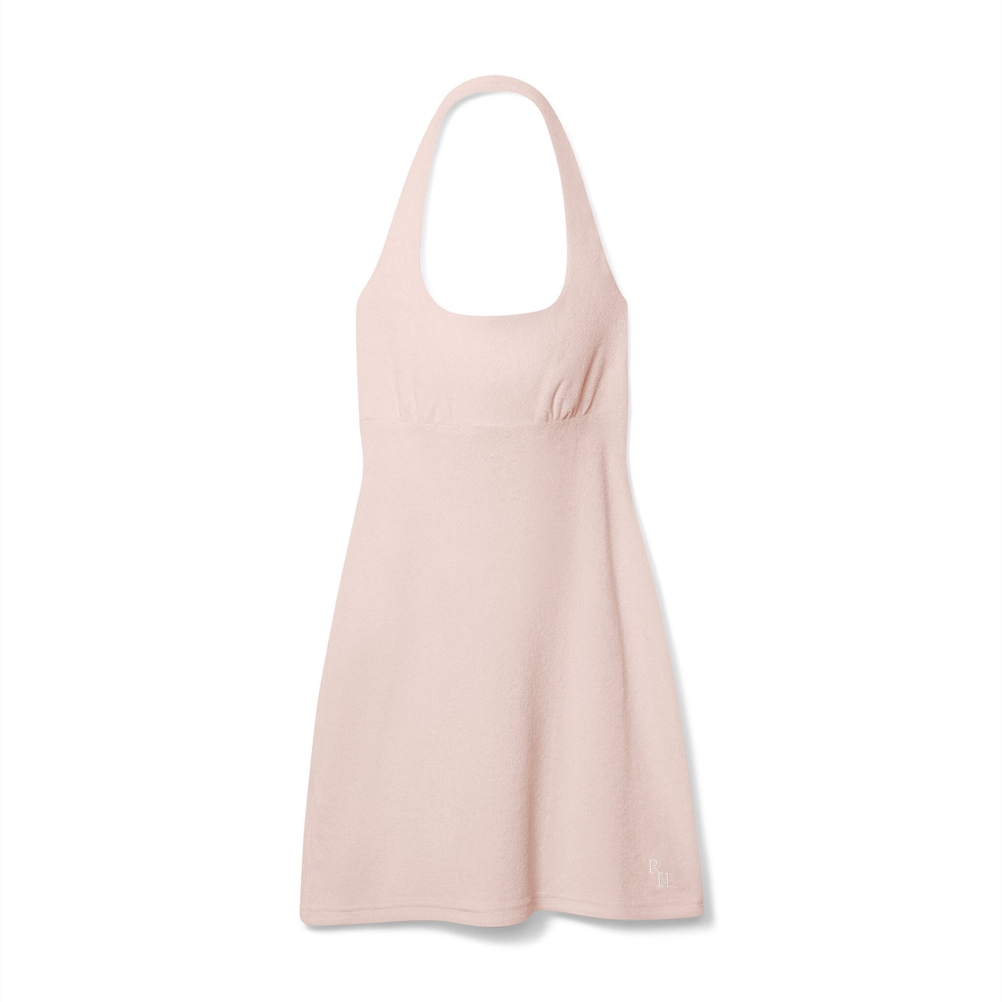 Rally Terry Halter Dress in Pink